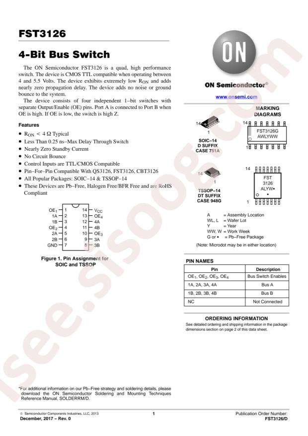 onsemi FST3126DR2G