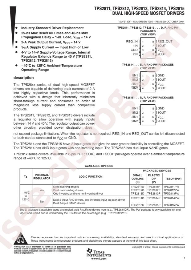 Texas Instruments TPS2814DG4