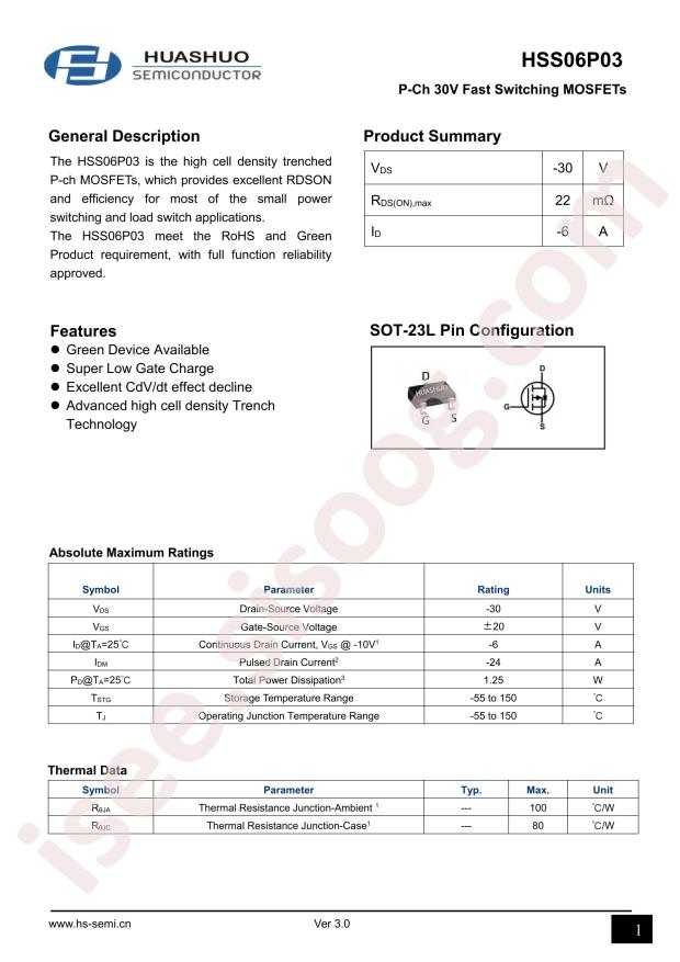 HUASHUO HSS06P03