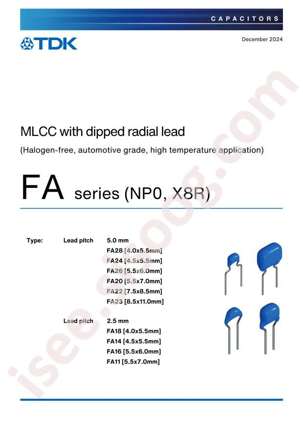 TDK FA28NP02A122JNU00