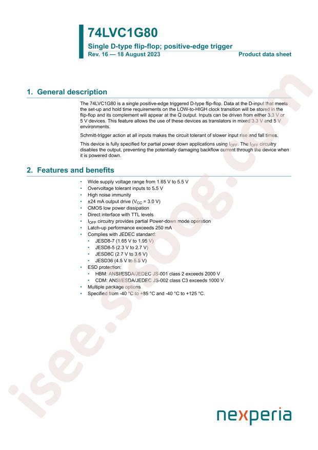 Nexperia 74LVC1G80GM,115