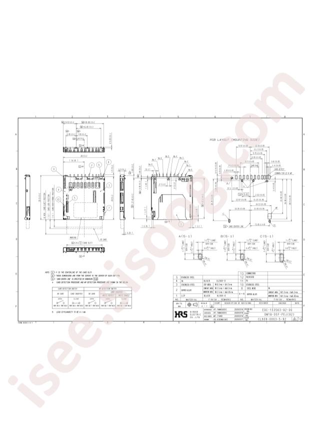 HRS(Hirose) DM1B-DSF-PEJ(92)