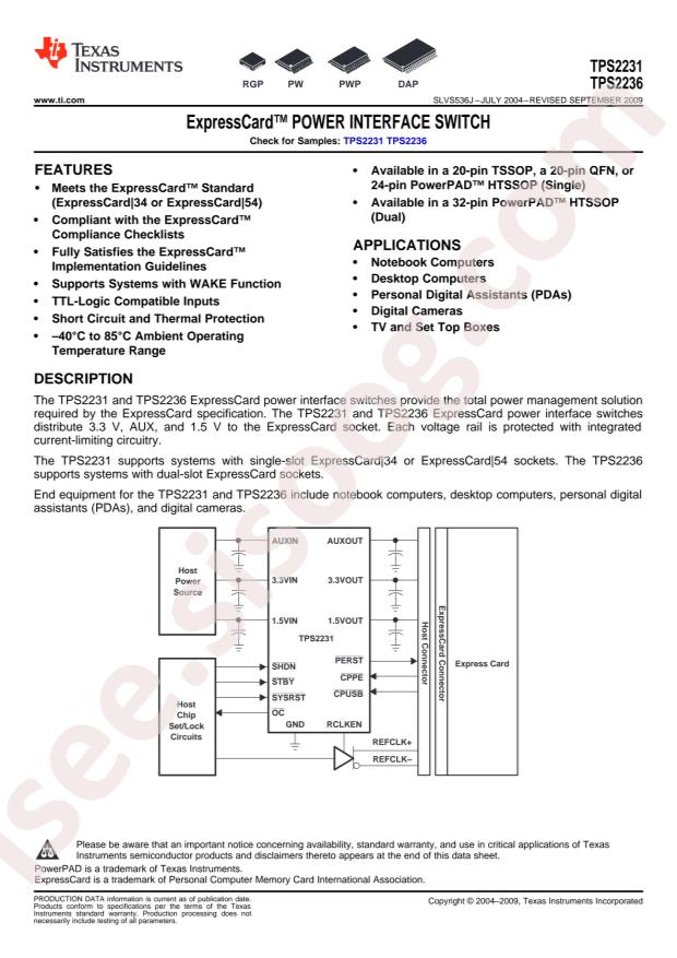 Texas Instruments TPS2236DAP