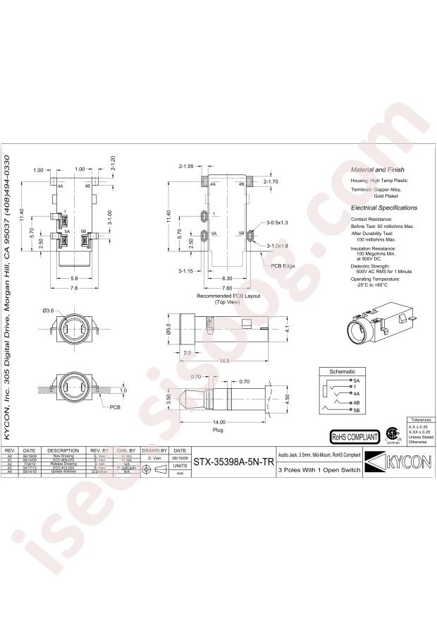 Kycon STX-35398A-5N-TR