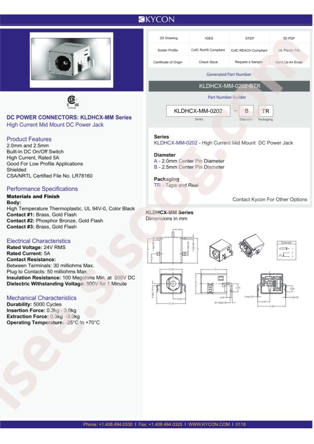 Kycon KLDHCX-MM-0202-BTR