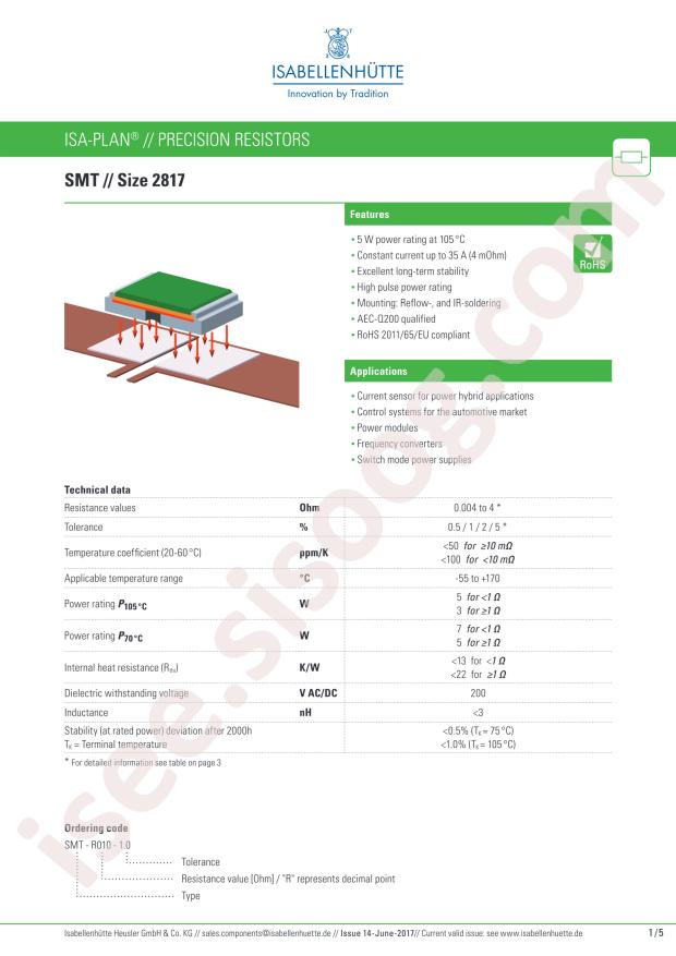Isabellenhuette SMT-R100-1.0