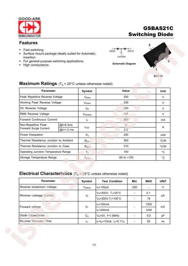 Suzhou Good-Ark Elec GSBAS21C