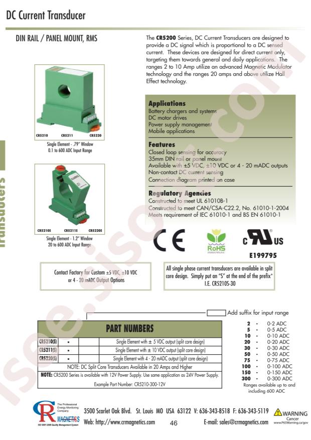 CR Magnetics Inc. CR5210-10