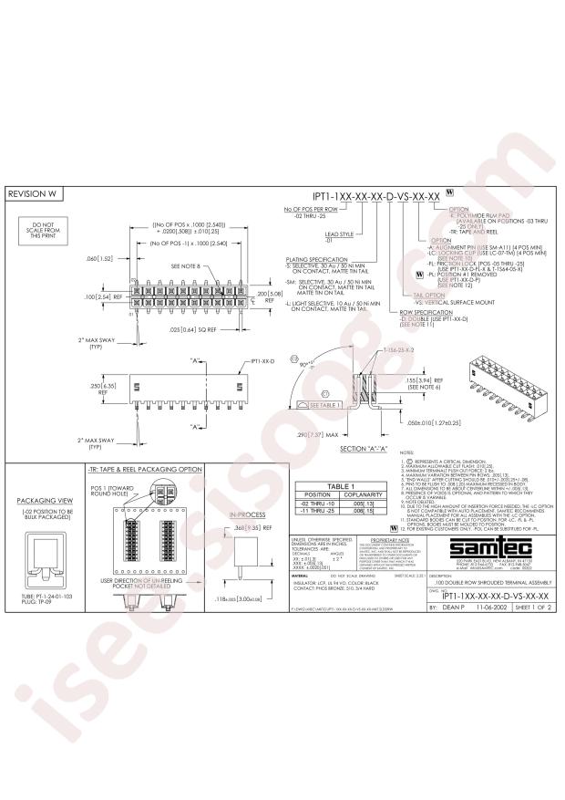 Samtec IPT1-102-01-L-D-VS