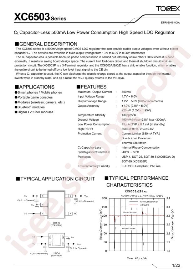 TOREX XC6503P361PR-G