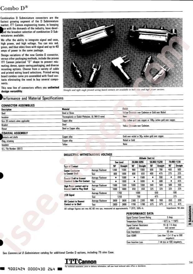 ITT CANNON DM53740-5005