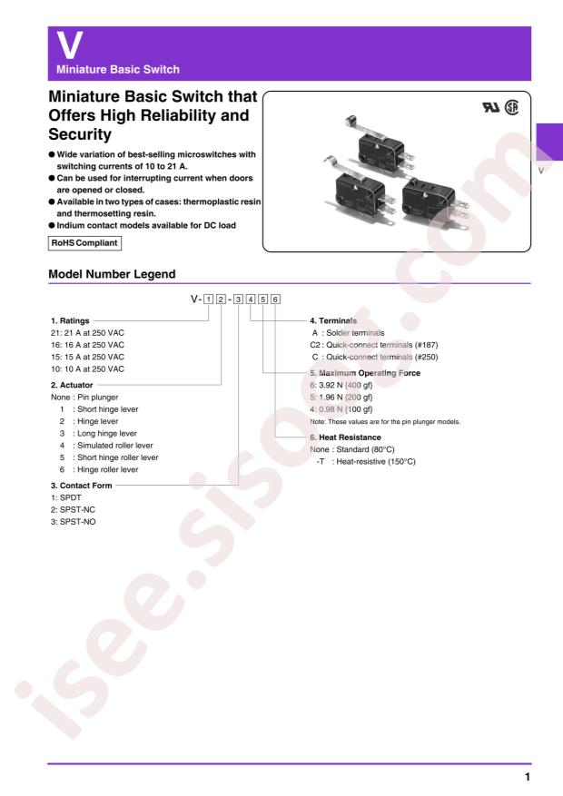 OMRON V-152-1C26