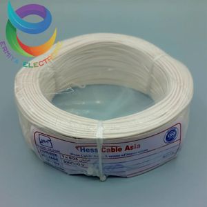 سیم افشان 1*0/25 سفید حلقه 100متری تمام مس حس کابل