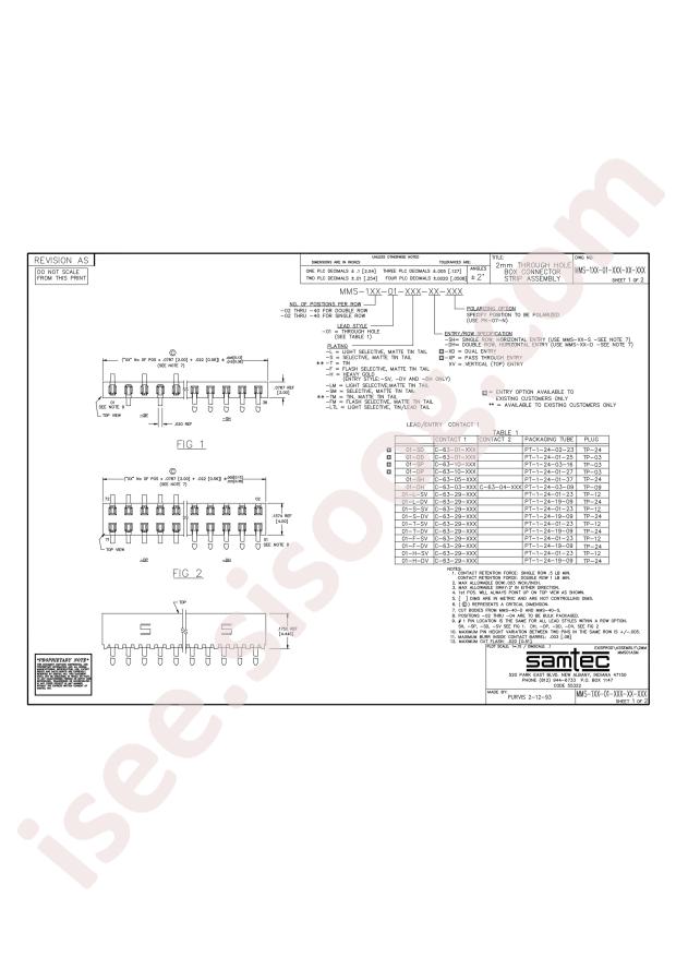 Samtec MMS-119-01-LM-DV