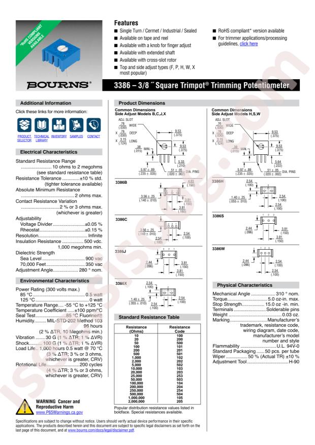 BOURNS 3386M-1-503LF