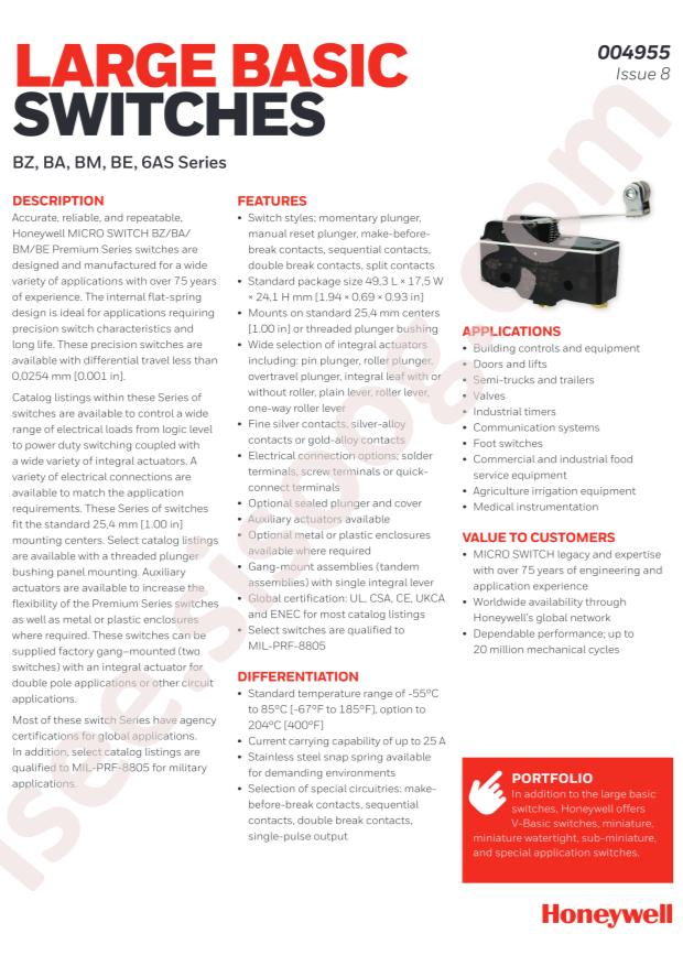 Honeywell BZ-2RW80-D5