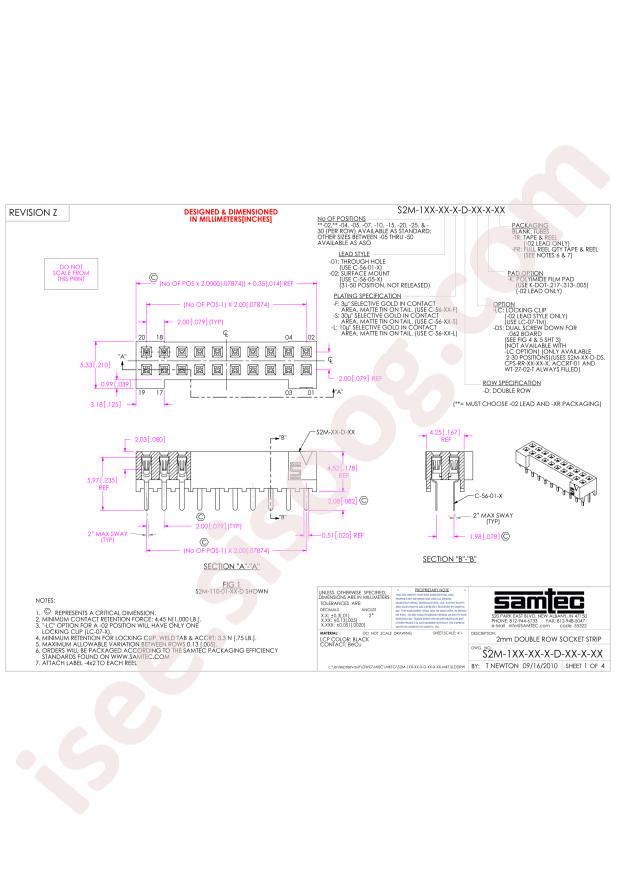 Samtec S2M-105-02-L-D