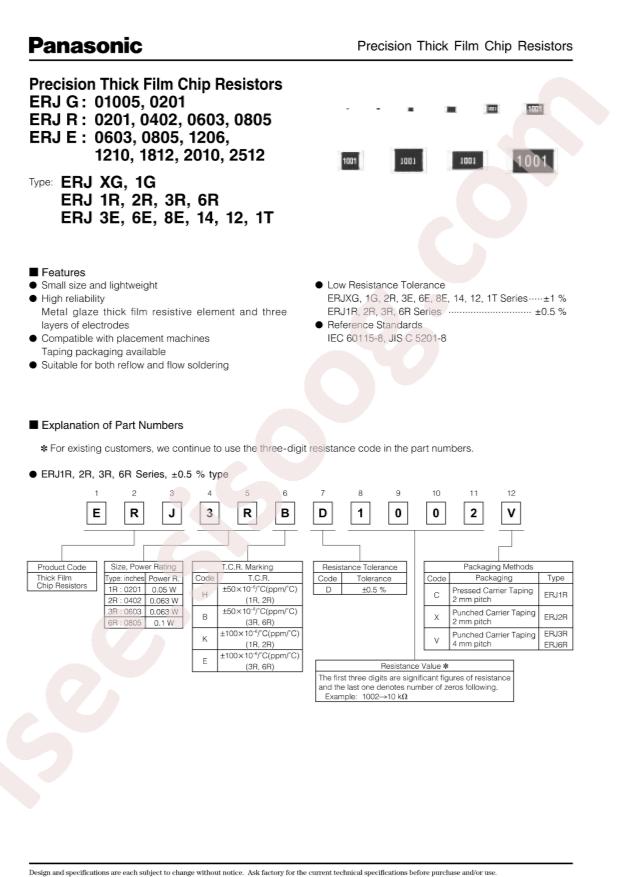 PANASONIC ERJ-1GEF19R6C