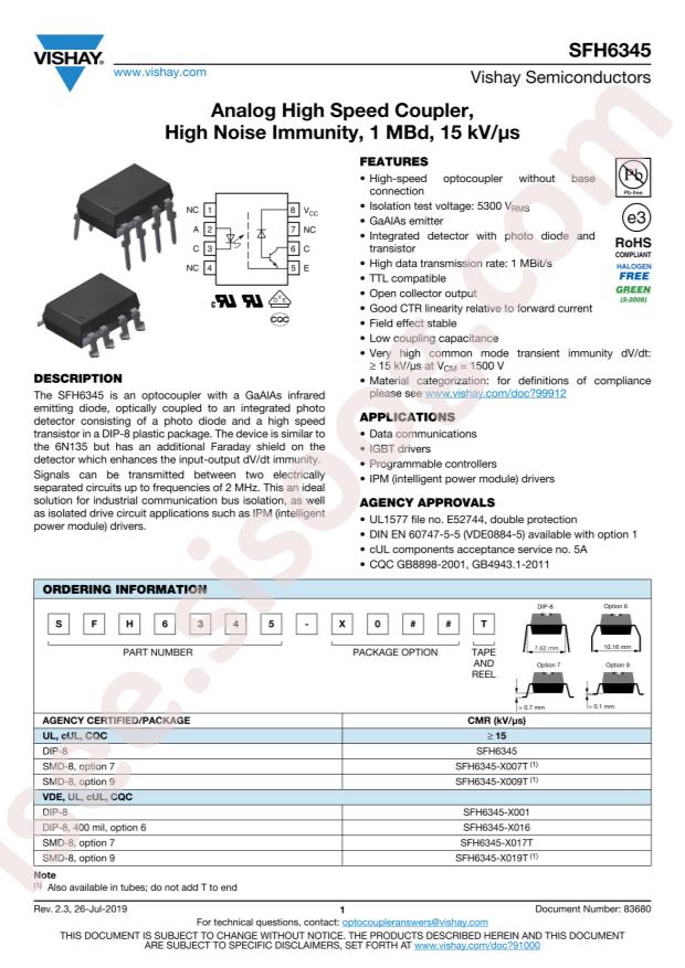 VISHAY SFH6345-X007