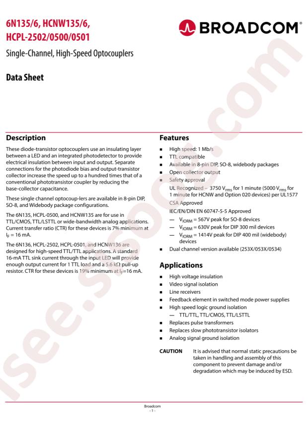 Broadcom 6N135-500E