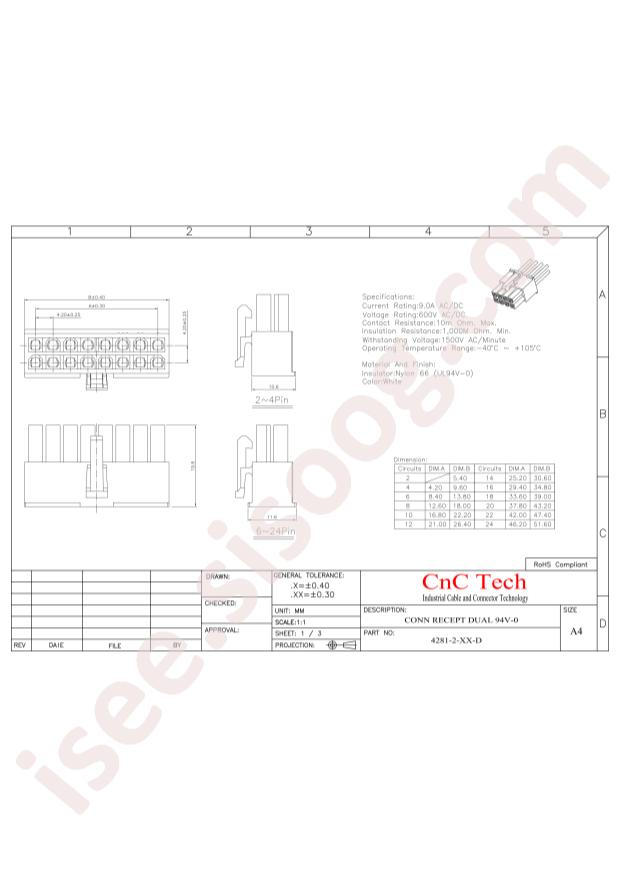 CNC Tech 4281-2-16-D