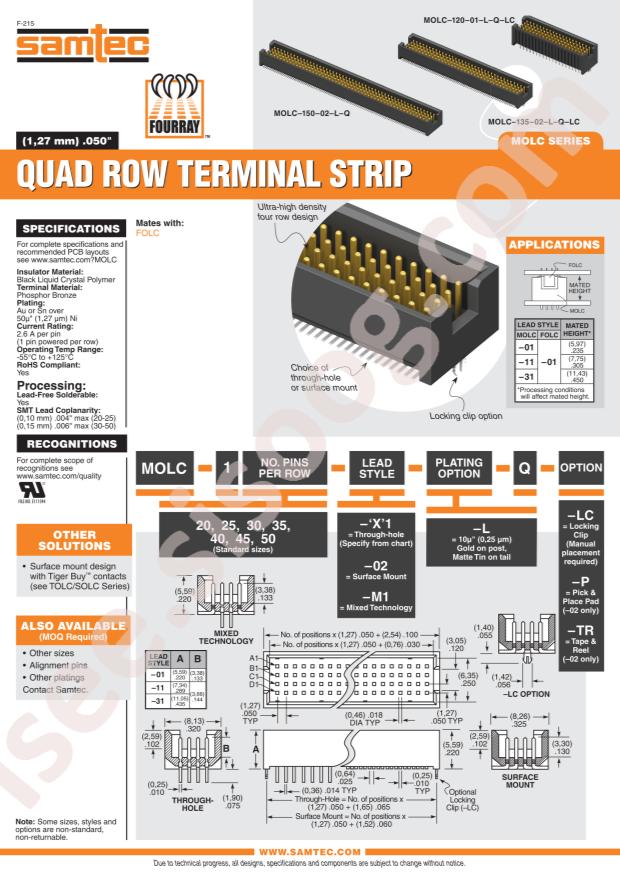 Samtec MOLC-125-11-L-Q