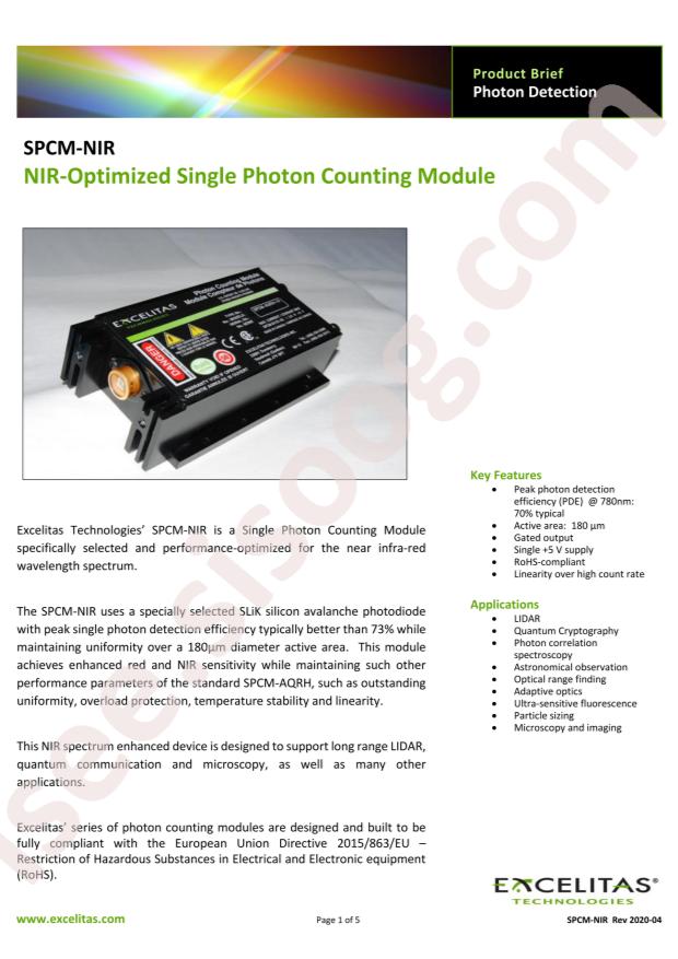 Excelitas Technologies SPCM-780-31