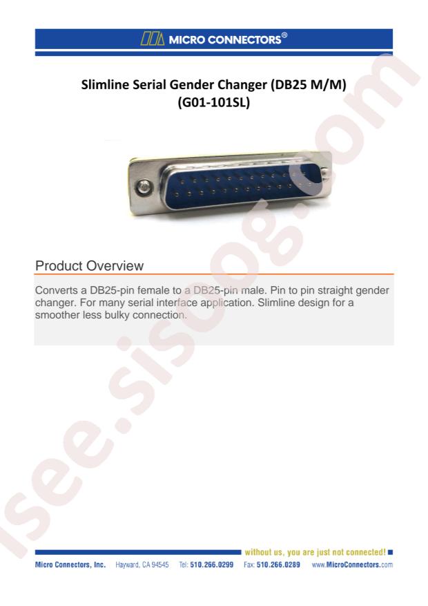 Micro Elec. Instrument G01-101SL