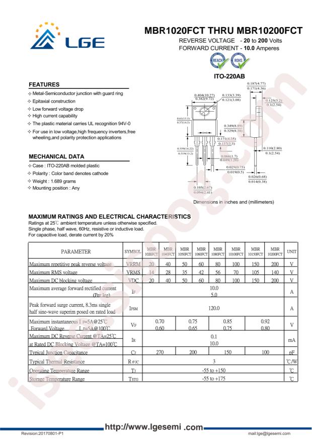 LGE MBR10100FCT