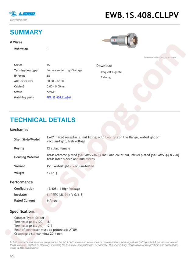 LEMO EWB.1S.408.CLLPV