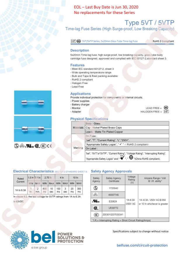 Bel Fuse 5VTP 5-R