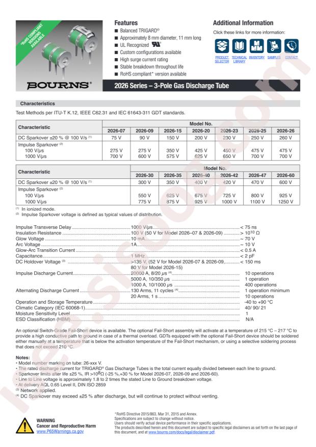 BOURNS 2026-30-C2FLF