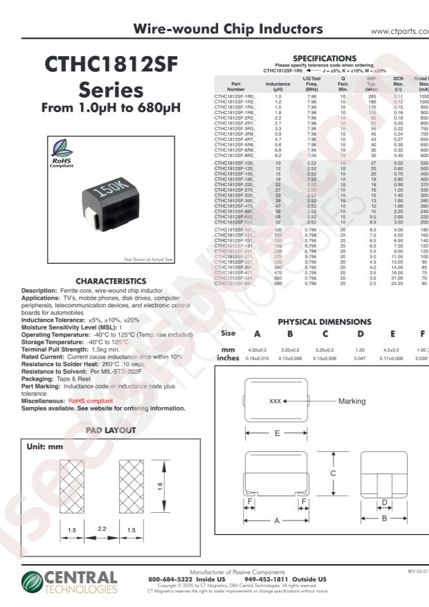 Central CTHC1812SF-330M