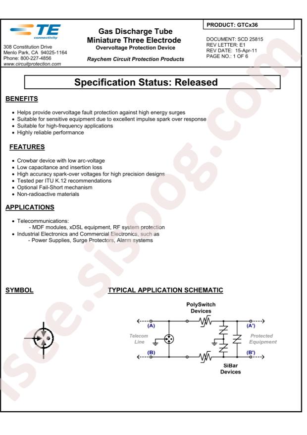 Littelfuse GTCR36-231M-R05-FT