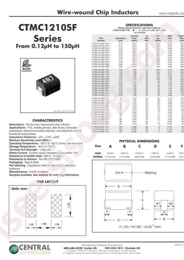 Central CTMC1210SF-220K