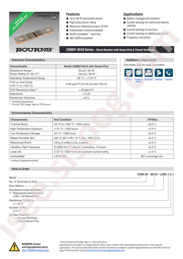 BOURNS CSM2F-8518-L050J21