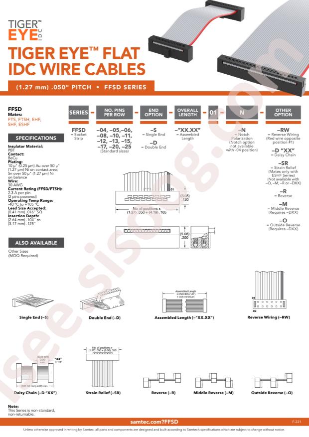 Samtec FFSD-10-D-15.75-01-N-R