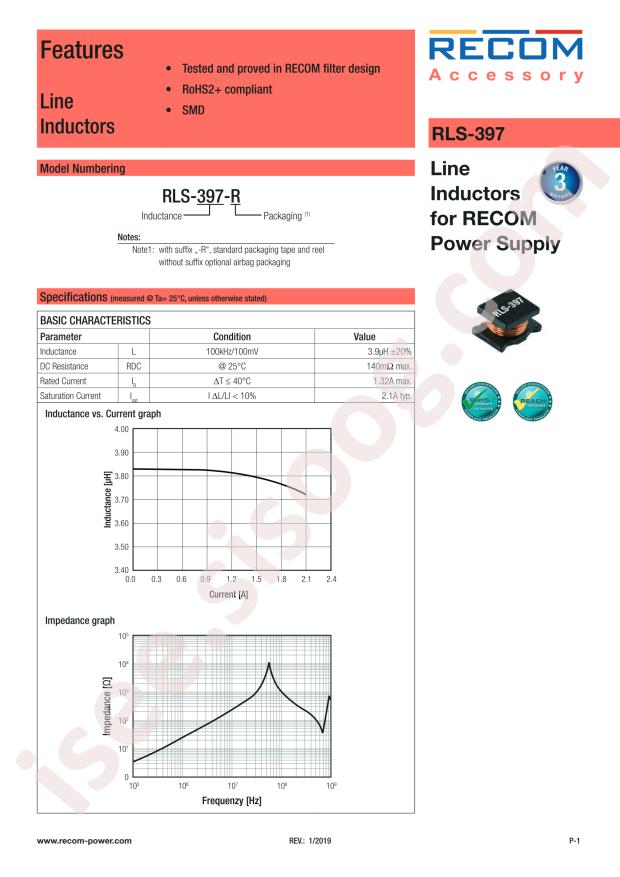 Recom Power RLS-397-R