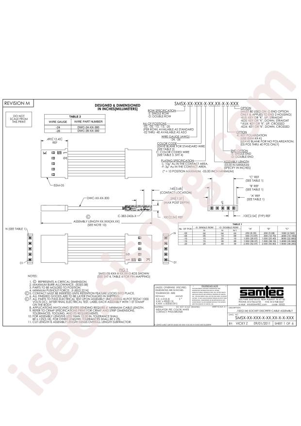 Samtec SMSD-11-24C-L-26.00-D-K-KDS