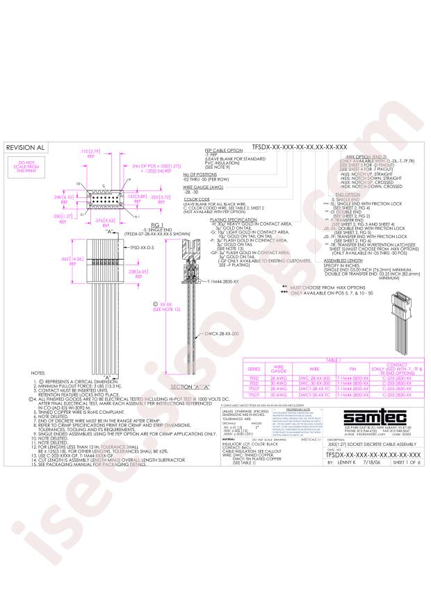 Samtec TFSDT-25-28-F-11.80-SL