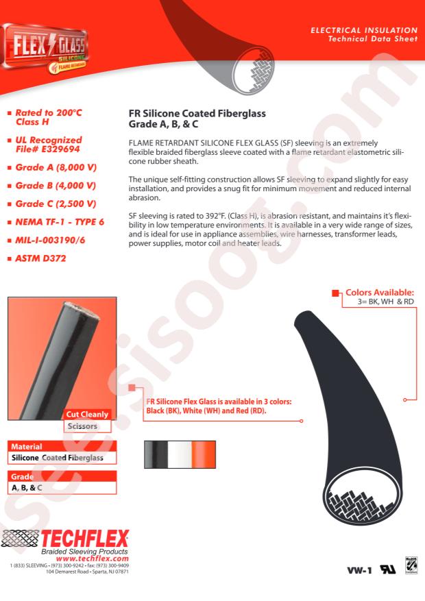 Techflex, Inc. SFCG.04WH100