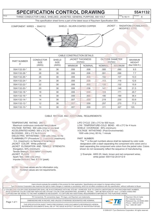 TE Connectivity 55A1132-22-9/93/96-9