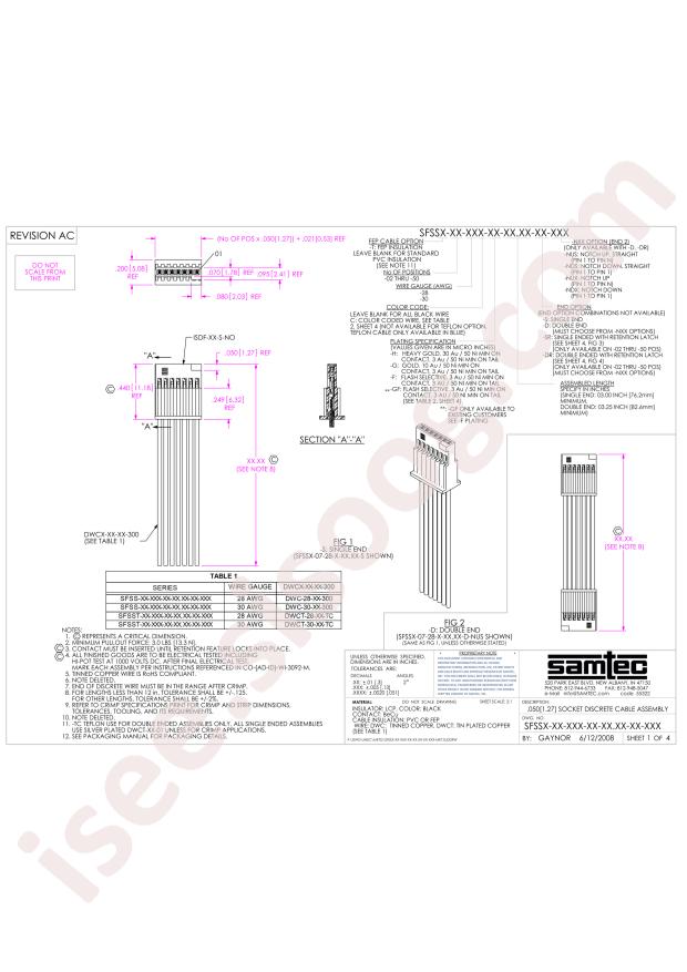 Samtec SFSST-25-28-G-06.00-SR