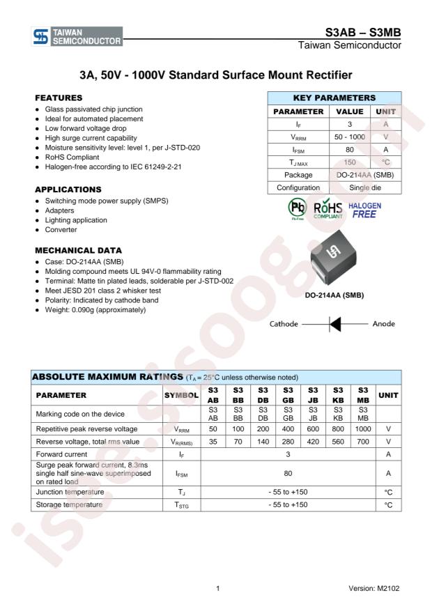 Taiwan Semiconductor S3GBH
