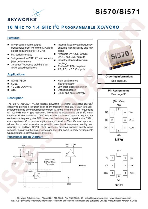 SKYWORKS 570BCC000643DG