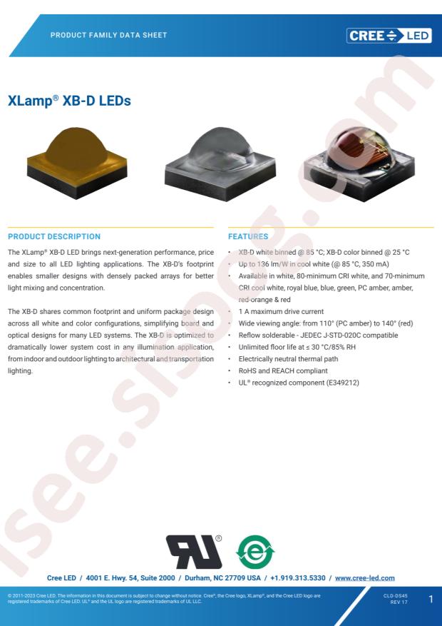 CREE LED XBDAWT-00-0000-00000BBF7