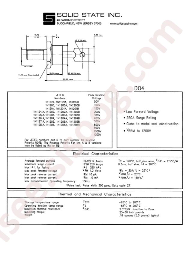Solid State System 1N1347RB