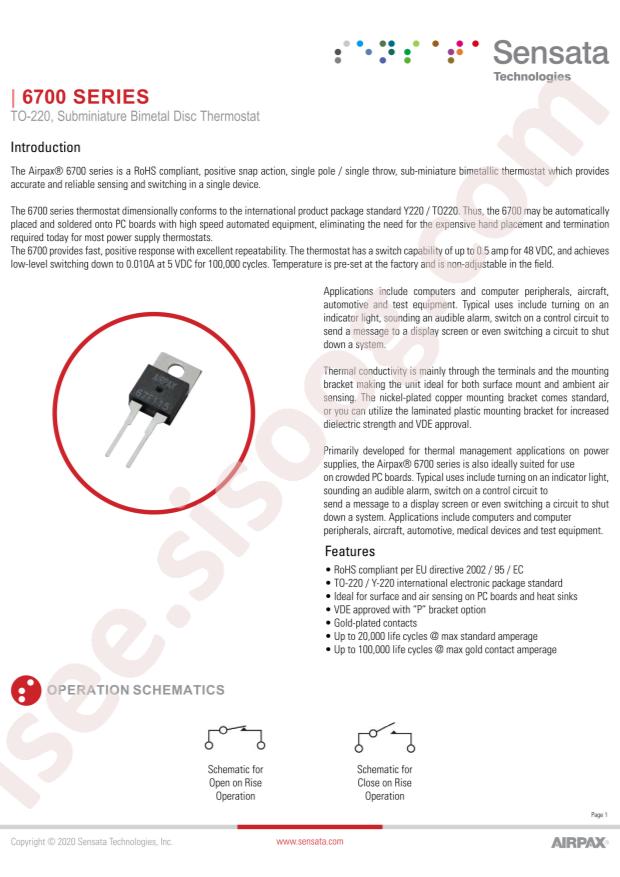 Sensata 67L045-0272