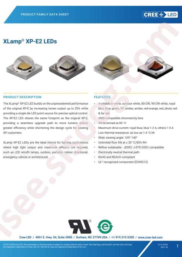 CREE LED XPEBRD-L1-0000-00502