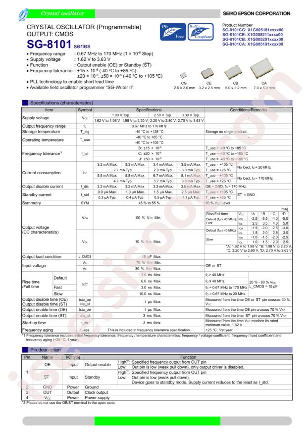 EPSON MG7050HAN 100.000000M-2ACJAA0